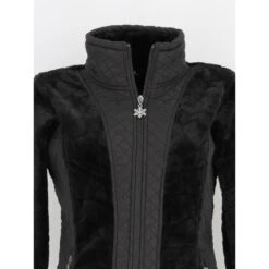 Veste Polaire Bi-matière Vienne Noir Femme - Angele Sportswear -Le Dressing Parfait veste polaire bi matiere vienne noir femme angele sportswear 2