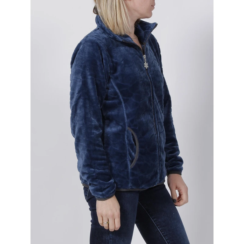 Gilet Polaire Lauziere Bleu Marine Femme - Angele Sportswear 5 Gilet Polaire Lauziere Bleu Marine Femme - Angele Sportswear – Image 3