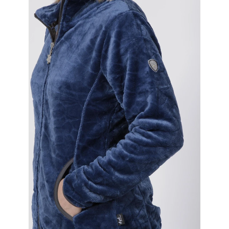 Gilet Polaire Lauziere Bleu Marine Femme - Angele Sportswear 6 Gilet Polaire Lauziere Bleu Marine Femme - Angele Sportswear – Image 4