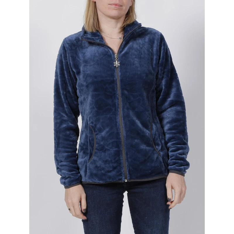Gilet Polaire Lauziere Bleu Marine Femme - Angele Sportswear 3 Gilet Polaire Lauziere Bleu Marine Femme - Angele Sportswear