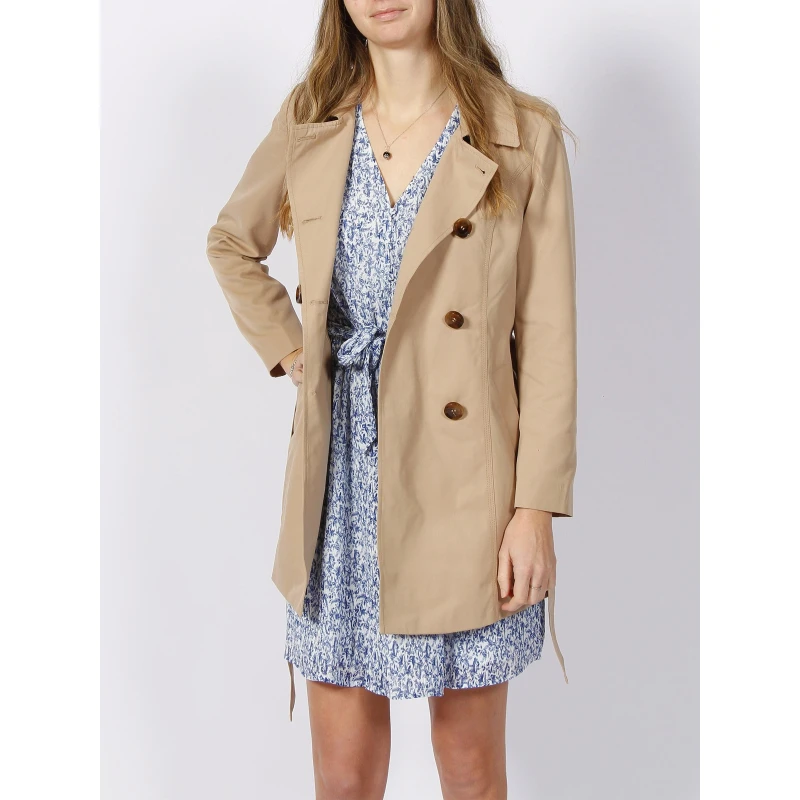 Veste Trench Valérie Beige Femme - Only 3 Veste Trench Valérie Beige Femme - Only